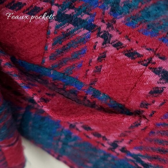 Pendleton Vintage Made USA Blazer Jacket Plaid Virgin Wool Women 16 Dry Cleaned - Picture 13 of 15